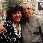 С Олегом Онуфриевым. Концерт "День города" на Лубянской площади, сентябрь 2002г.